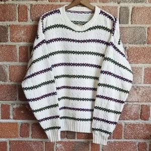 Vintage oversized striped sweater